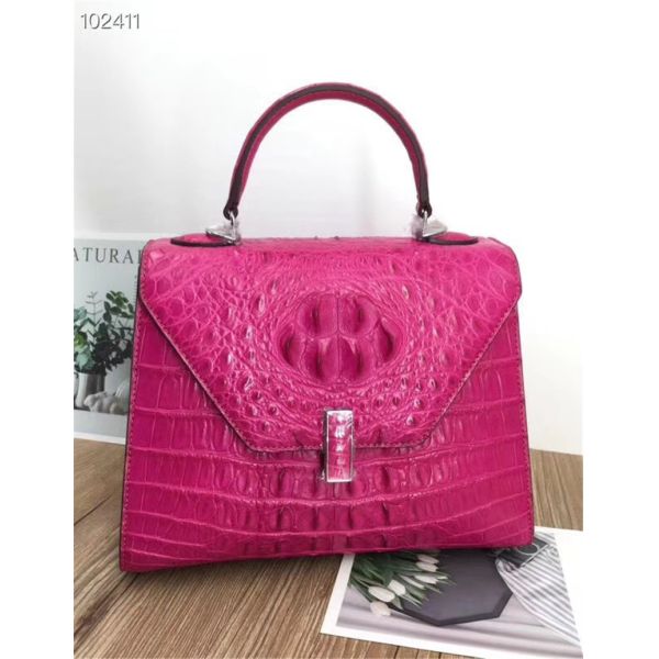 Fashion Genuine Crocodile Skin Lady Handbag Exotic Real True Alligator Leather Female Purse Women Three-way Shoulder Bag