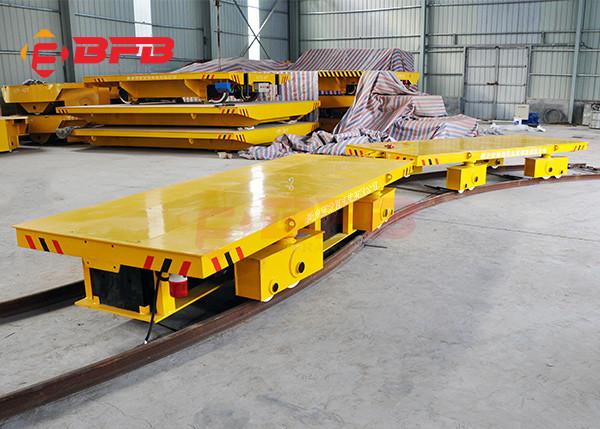 10tons Flexible Heavy Duty Quad Steer Carts , Free Maintenance Material Handling Trolley
