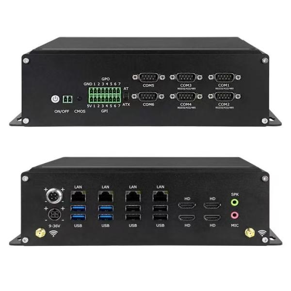 32GBメモリファンレスPC、産業オートメーション向け14 X GPIO、7入力