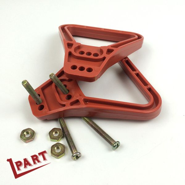 Red Electric Forklift Charger Plug Connector Handle for 175A 350A Battery