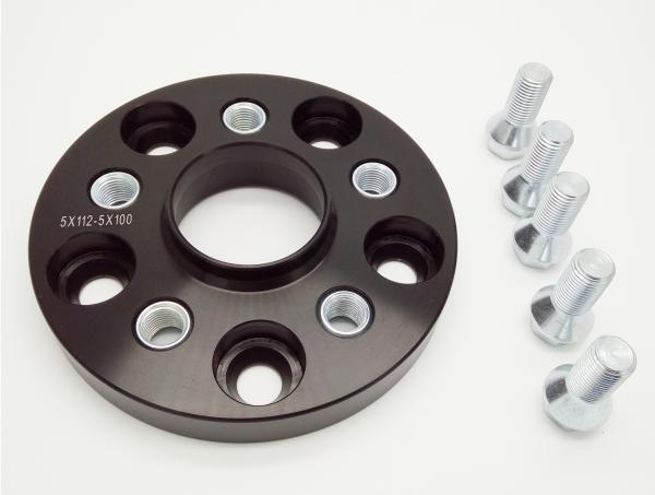 Audi Series 5x112 Car Wheel Spacers 15 Millimeter With Steel Insert Nut