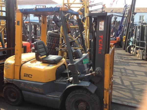 Used TCM FD20Z5T forklift truck 2T ISUZU engine 3m lifting heightdiesel forklift