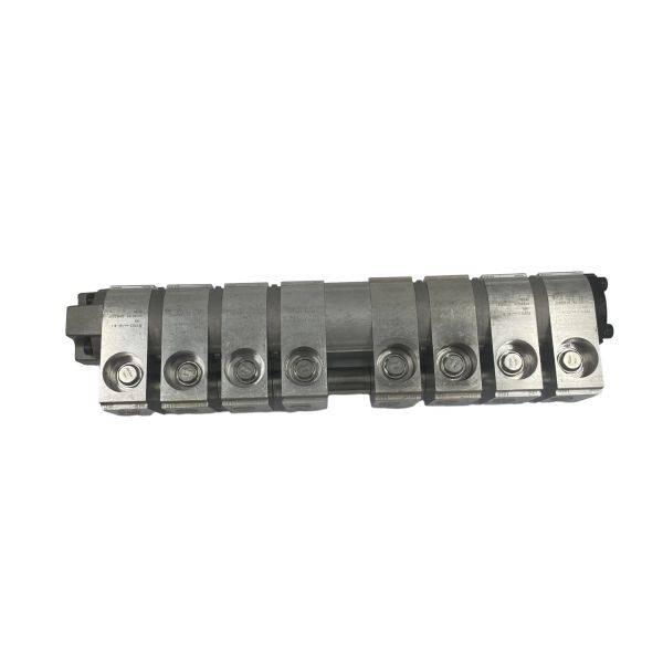 8-Port Hydraulic Flow Divider Ball Valve Manifold Block for Pressure in Adapter