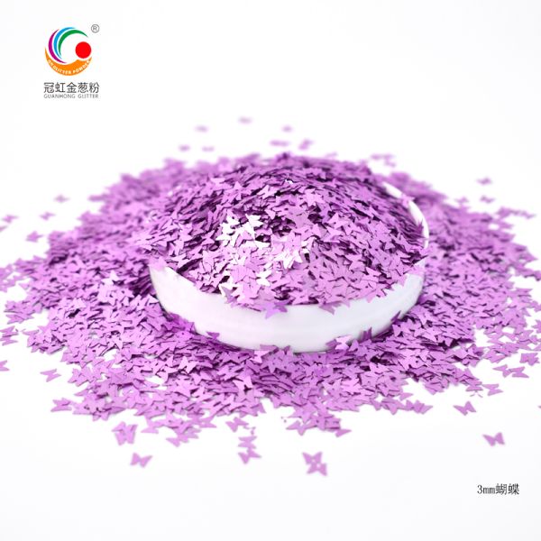Hexagonal Crystal Metallic Cosmetic PET Glitter Powder 3D Mix Sequin Craft Leather Silkscreen