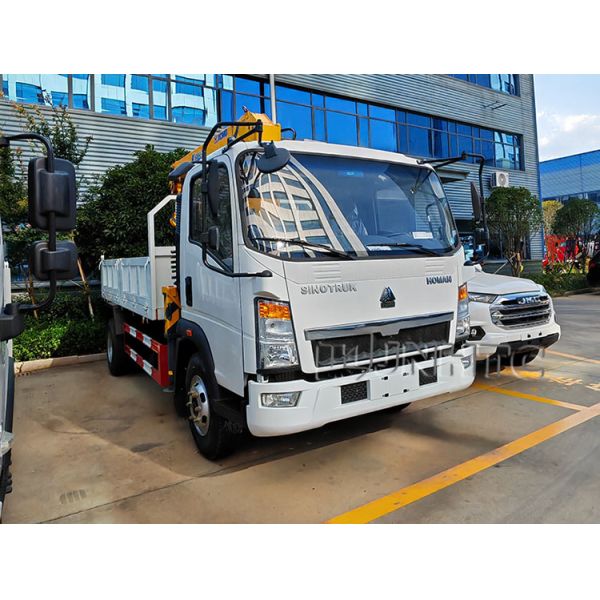 HOMAN 4x2 Крейн Грузовик Евро 5 Грузовик крейн 190 лошадиных сил Прочный Крейн Грузовики Качественное обеспечение Для продажи