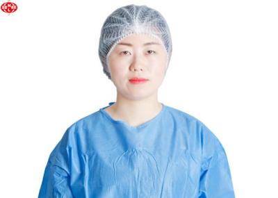 Disposable Anti Dust Pp Non Woven Mob Cap Blue / White Color