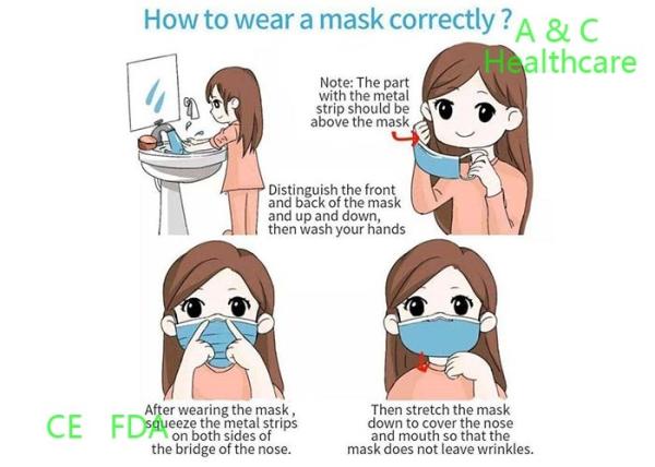 4 Ply Foldable Medical Protective Face Mask With Beard Cover Respirator