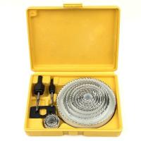 Kit de scies cloches en acier à haute teneur en carbone de 16 pièces pour le travail du bois