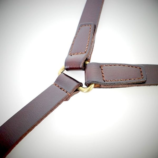 Джинсовая ткань зажима ремня рубашки людей эластичная задыхается подтяжки 1.7cm кожаные случайные