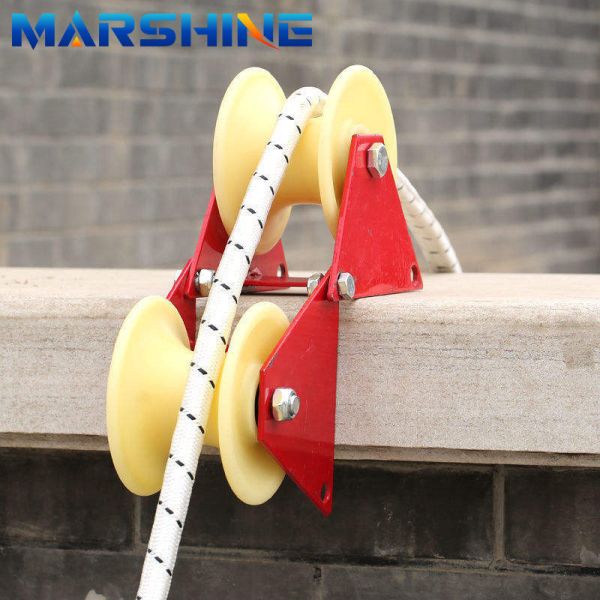 Double Wheel Fiber Optic Rollers Pulley For Cable Laying Anti Corrosion