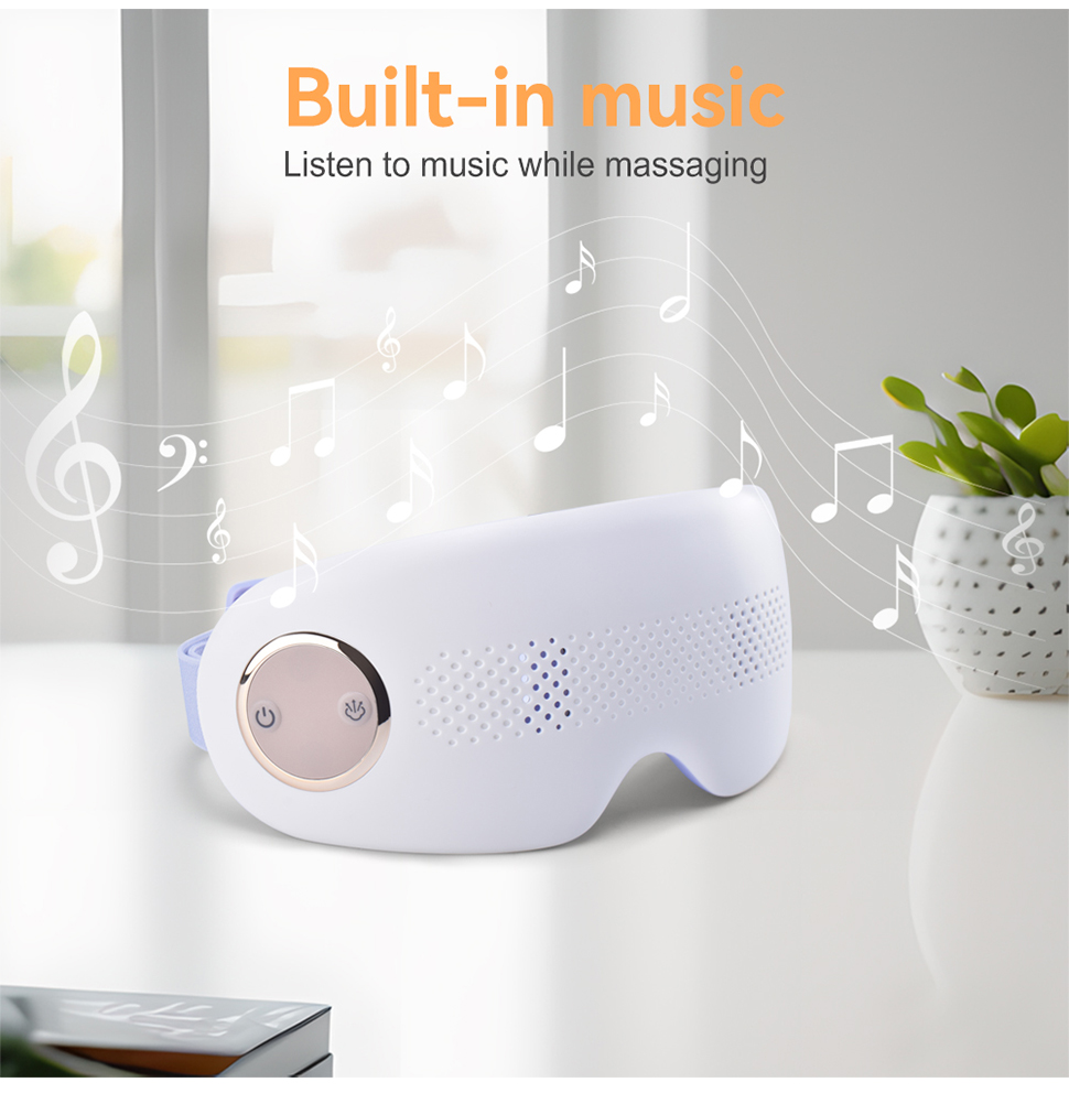 Steam Masajeador De Ojos Portable Eye Massage Equipment Vibration Eye Mask Electric Eye Massager with Heat Compression