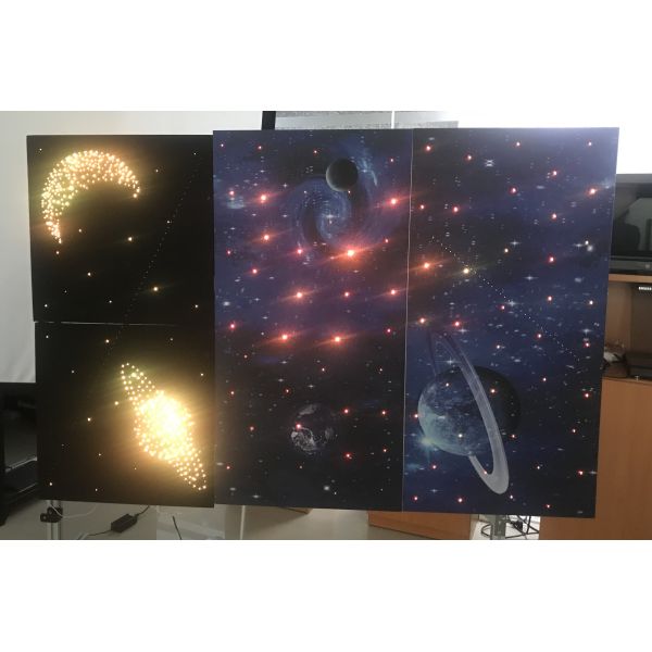 панели потолка PMMA звезды 9mm приведенные толщиной RGB 12VDC магнитные для кино