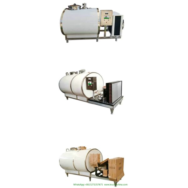 Stainless steel Milk Cooling Tank Body For Lorry Trucks 8CBM- 25CBM