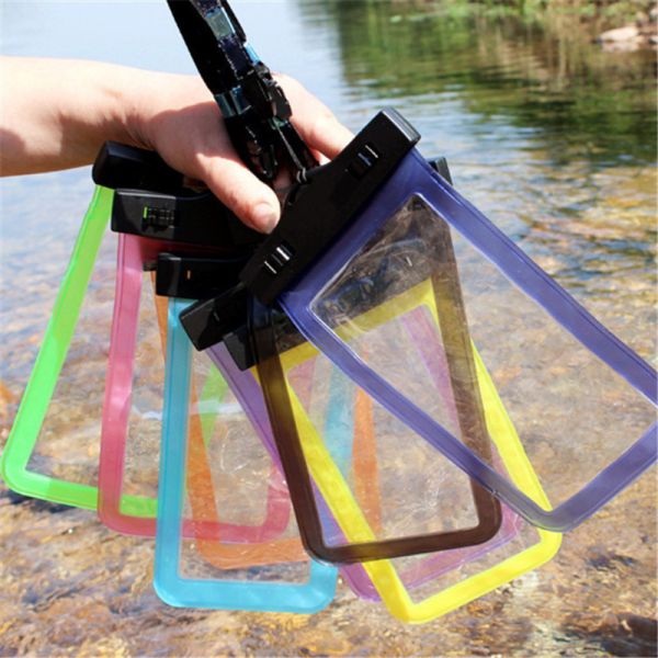 Pink Waterproof Phone Bag PVC Waterproof Phone Pouch Floating Dry Phone Bag