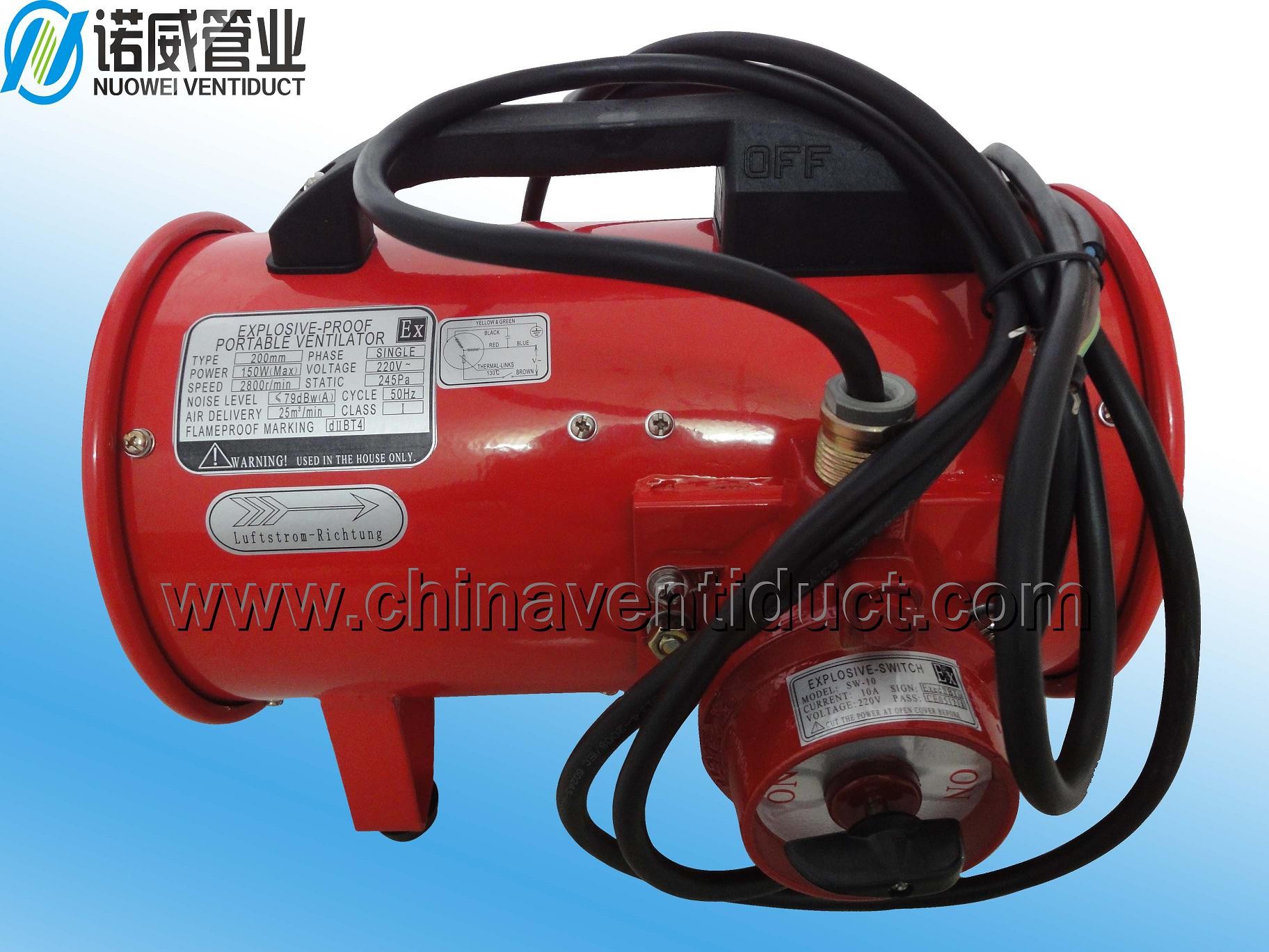 300mm explosion-proof ventilation Fan/ blower -Low noise and Light weight 