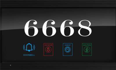 Black / Champagne Outdoor Doorbell Switch DND / MUR Function