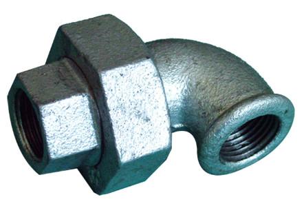 Hydraulic 1/2 Malleable Iron Pipe Fitting Galvanized Brass Seat Union