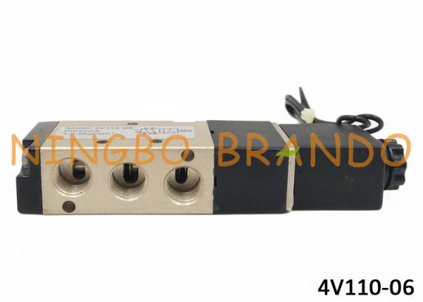 Type d'AirTAC vanne électromagnétique pneumatique de 4V110-06 DC24V pour le contrôle électrique à distance avec le corps d'alliage d'aluminium