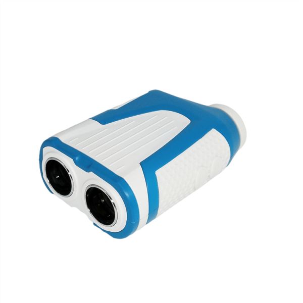 Голубой белый дальномер лазера гольфа 6x24 военный цифров с углом