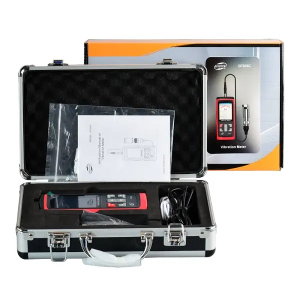 GT633C Vibrometer with 2000mAh Lithium Battery 8MB Storage Space and TFT Large Display Screen Vibration Meter