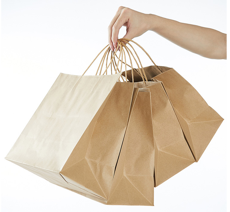 Устранимый плоский нижний бумажный мешок 27cm Kraft
