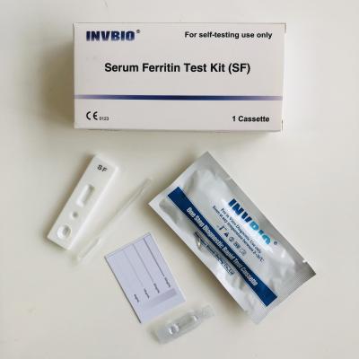 Teste de teste Kit Serum Ferritin Levels Rapid da anemia do auto do Ce de Invbio em casa