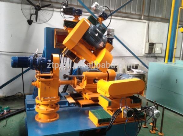 Mirror finished cookware buffing machine