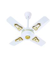 Ventilateur de plafond blanc de 24 pouces avec lumière, ventilateur électrique avec télécommande