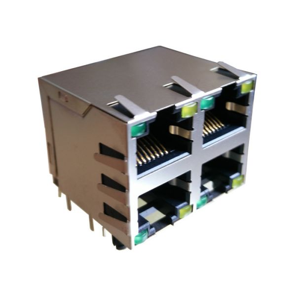 Molex Modular jack Top / Side Eentry Low Profile Modjack Ganged Stacked Jack