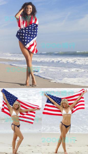 70*140cm(27''*55'')Cotton Canadian flag American flag British flag Summer Beach Towel