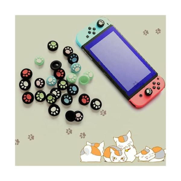 Protective Thumb Stick Grip Cover Gamepad Joystick Dog Paw Cover Original Factory Silicone For Nintendo Switch Controller Bag 1pc/opp