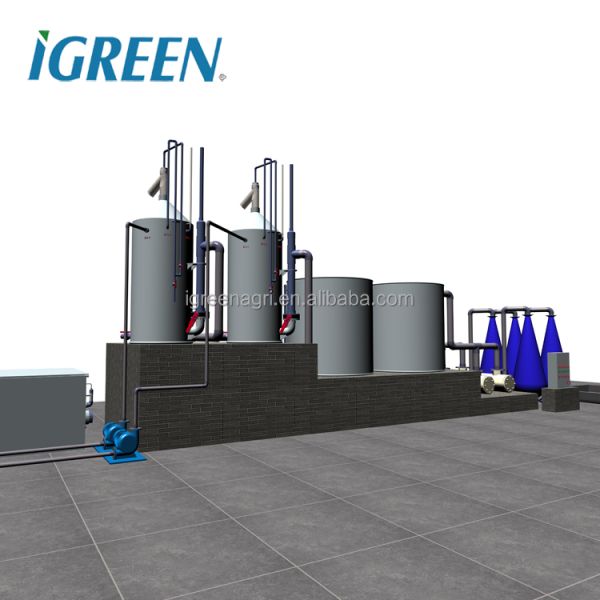 Customized Shape Corrugated Galvanized Steel Fish Pond Fish Tank PVC Tarpaulin for RAS Recirculating Aquaculture System IGREEN