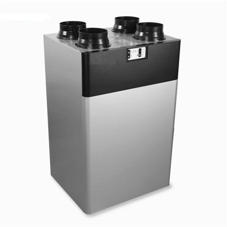 Compact HRV High Efficiency Top Port Vertical Residential Heat Recovery Ventilator