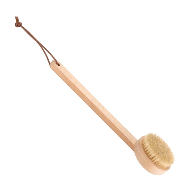 Escova corporal Vegan Redonda Pele natural Seca Massagem Chuveiro Escova para Spa