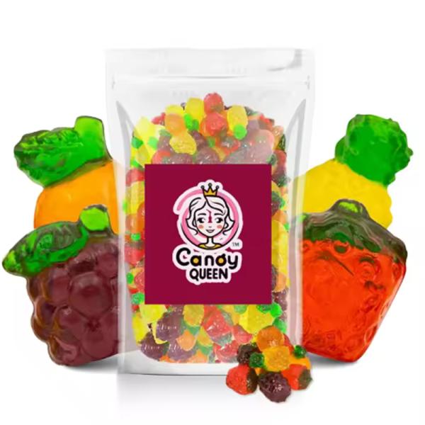 Custom Bulk 3D 4D Gummies Sour And Sweet Sandworm Bear Shaped