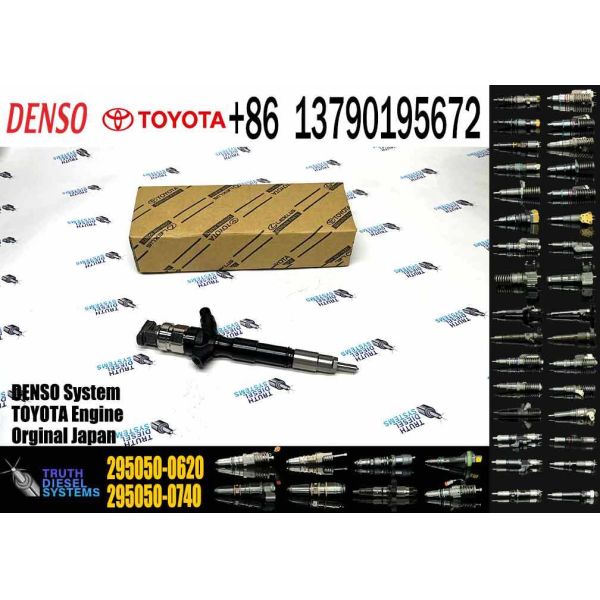 New Quality Diesel Injector 295050-0740 295050-0620 23670-30420 for 1KD-FTV 2KD-FTV D-4D 2.0 VVTi