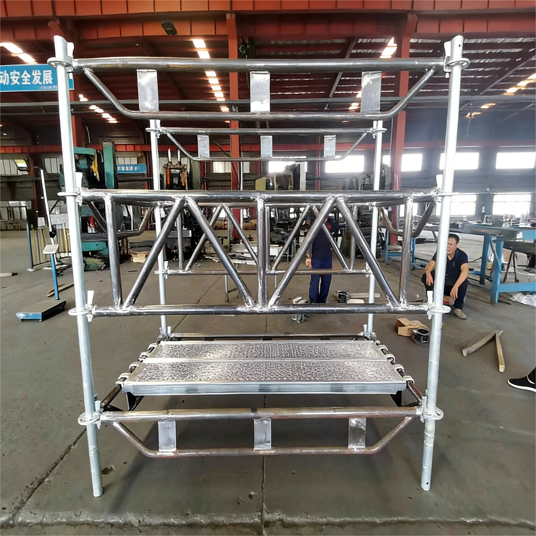 Q235 Ring Lock Style Scaffolding Customized High Rise Scaffold Flexible