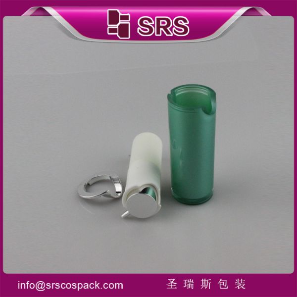 A021 15ml 30ml 50ml painting green color airless pump bottle,manufacturing cream bottle