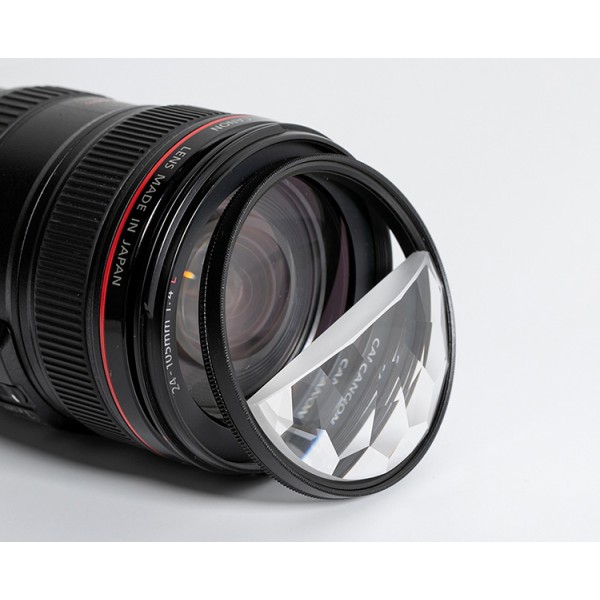 Rotatable Special Effect Lens Filter DSLR Camera Split Kaleidoscope Filter 77mm With Optical Glass