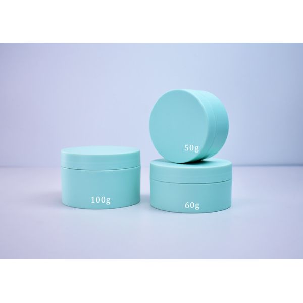 15ml-100ml Recyclable 2OZ Plastic Cream Jar In Round Shape,Matte Finish Soft Touch ,PCR PP Custom Color Are Available