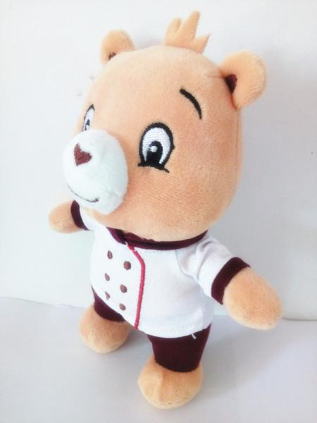 Good Plush Cooker Bear Stuffed Toy White Cloth PP Cotton Inside New Interest Model Cool Toy Holiday KIDS Children Gift