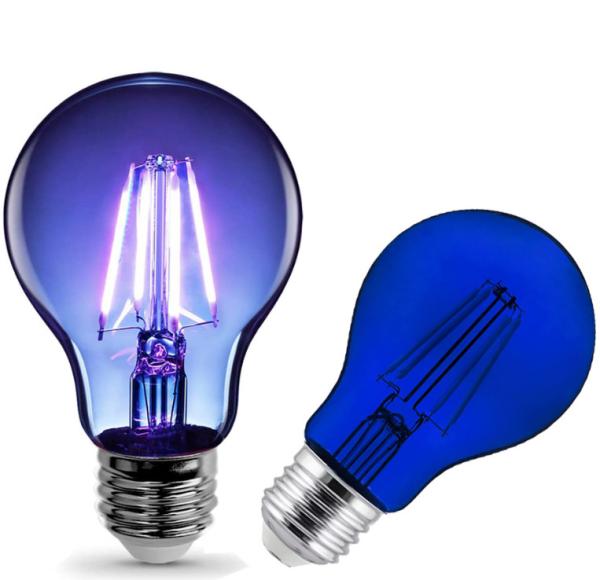 Blue Candelabra Edison Christmas Light Bulbs A19 A60 E27 60*105mm