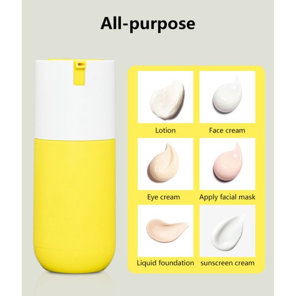 PETG КАК пластиковая безвоздушная упаковка солнцезащитного крема бутылки 30ml 50ml Cosmestic насоса