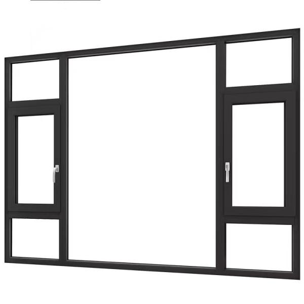 American Producing Swing Open Aluminum Traditional Casement Windows in Classic Design