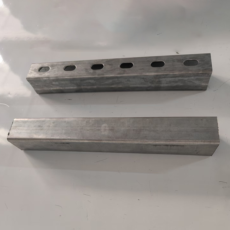 Round Corner 41mm X 41mm Unistrut Steel Pre Galvanized Strut Support 2m 6m