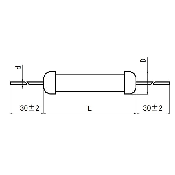 RI80B High Voltage Glass Enamel Resistor