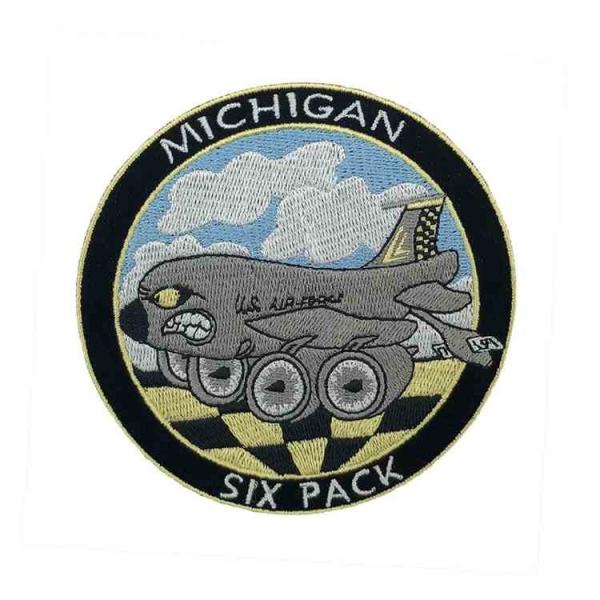 Laser Cut 3in Embroidery Michigan Iron On Patch Twill For Sports