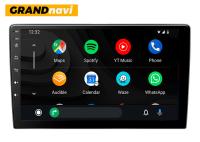 Android carro principal Media Player do ruído do dobro de FM Bluetooth WIFI GPS da unidade de 10 polegadas