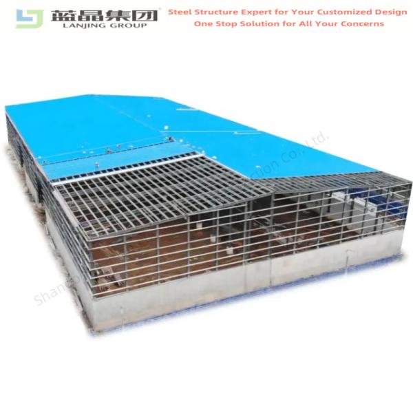Prefabricated Materials Warehouse Steel Structure Building With Portal Frame And Gutter Option