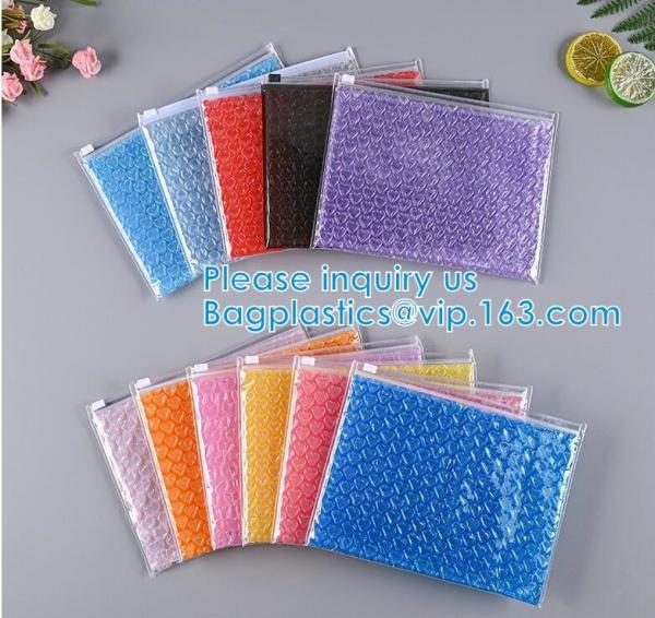 Slider Zipper Biodegradable Bubble Out Pouch Envelopes Protective Wrap Bags For Mail & Storage Bubble Mailers